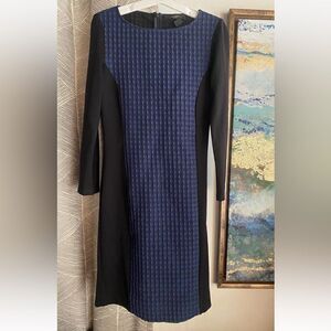 WEEKEND MAX MARA Dress Womens Size XS Black/Blue  Long Sleeves